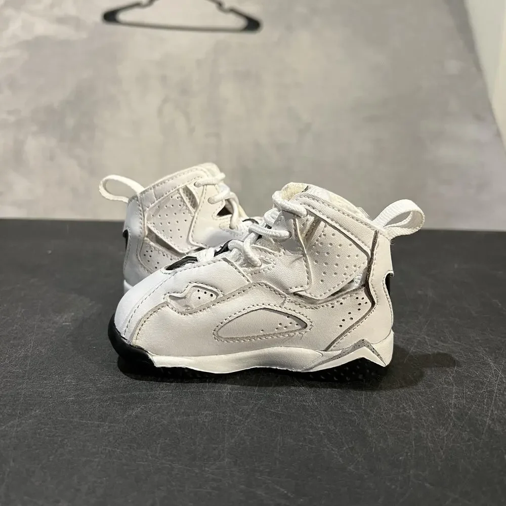 Nike Air Jordan True Flight Shoes Toddler 5C White Black Red Sneakers 343797-121